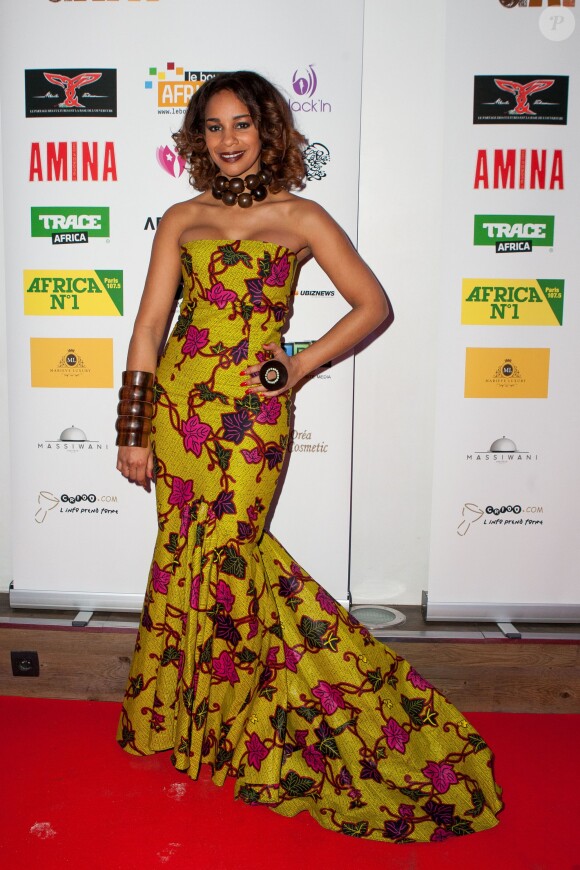 Alicia Fall assiste à la cérémonie des GAFA de la Femme africaine de l'année, qui se tenait au Seven Spirit, à Paris, le samedi 7 mars 2015.