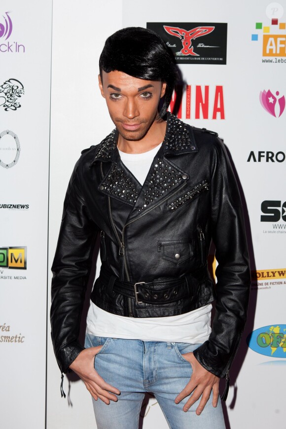 Bruno (Nouvelle Star) assiste à la cérémonie des GAFA de la Femme africaine de l'année, qui se tenait au Seven Spirit, à Paris, le samedi 7 mars 2015.