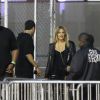 Khloé Kardashian et French Montana dans les coulisses du Forum à Inglewood, lors du concert de la tournée "Between the Sheets" avec Tyga, Chris Brown et Trey Songz. Inglewood, Los Angeles, le 8 mars 2015.