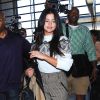 Selena Gomez arrive à l'aéroport de LAX à Los Angeles pour prendre l'avion, le 9 mars 2015  
