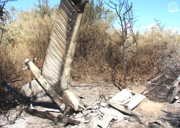 Carcasse des hélicoptères suite à l'accident survenu dans la nuit du 9 au 10 mars en Argentine lors du tournage de Dropped (TF1). Florence Arthaud (57 ans), la nageuse Camille Muffat (25 ans), le boxeur Alexis Vastine (28 ans), mais aussi de Laurent Sbasnik, Lucie Mei-Dalby, Volodia Guinard, Brice Guilbert et Edouard Gilles, membres des équipes d'Adventure Line Productions (qui fournit également les émissions Koh-Lanta et Fort Boyard), et de Juan Carlos Eduardo et Roberto Carlos Abate, les deux pilotes argentins qui se trouvaient aux commandes des appareils, sont décédés.