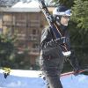 Le roi Felipe VI d'Espagne au ski à Baqueira Beret le 8 mars 2015