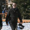Le roi Felipe VI d'Espagne au ski le 7 mars 2015 à Baqueira Beret