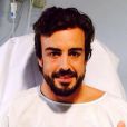  Fernando Alonso &agrave; l'h&ocirc;pital apr&egrave;s son accident lors de la s&eacute;ance des essais d'avant-saison pr&egrave;s de Barcelone, dimanche 22 f&eacute;vrier 2015. 