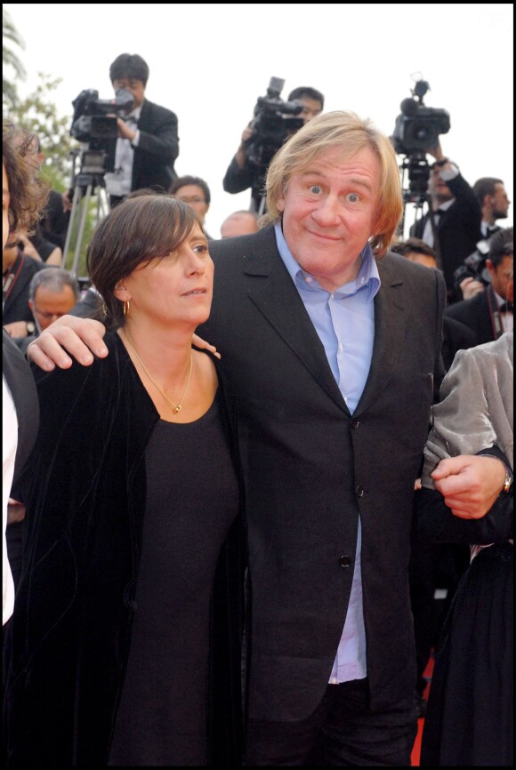 Sylvie Pialat et Gérard Depardieu lors du Festival de Cannes 2007
