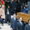 Sylvie Pialat lors des funérailles de Maurice Pialat à Paris le 16 janvier 2003