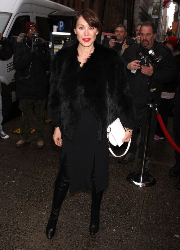 Tamara Mellon arrive au dejeuner "Cosmo 100" a New York, le 9 décembre 2013. 