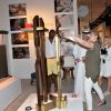 Exclusif - Fiona Barratt-Campbell, Abdelmonem bin Eisa Alserkal (fondateur de Alserkal Avenue pour l'art et la culture), Sol Campbell - Exposition de Fiona Barratt-Campbell en partenariat avec Alexander Mc Queen à Dubaï aux Emirats Arabes Unis le 15 mars 2015.