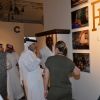 Exclusif - Fiona Barratt-Campbell , Abdelmonem bin Eisa Alserkal (fondateur de Alserkal Avenue pour l'art et la culture), Sol Campbell - Exposition de Fiona Barratt-Campbell en partenariat avec Alexander Mc Queen à Dubaï aux Emirats Arabes Unis le 15 mars 2015.