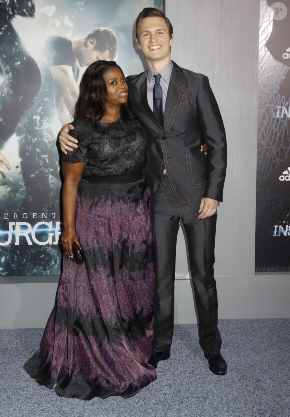 Octavia Spencer, Ansel Elgort - Avant-première du film Divergente 2 : L'Insurrection, à New York le 16 mars 2015