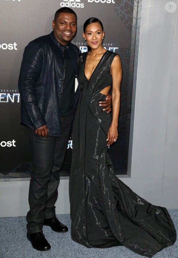 Mekhi Phifer et sa femme Reshelet Barnes - Avant-première du film Divergente 2 : L'Insurrection, à New York le 16 mars 2015