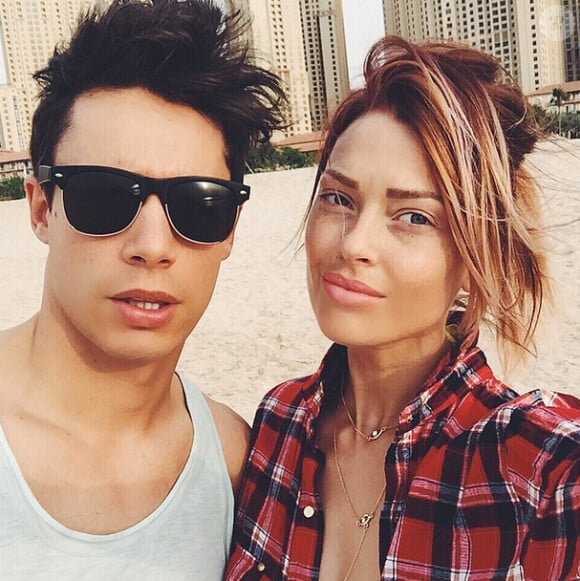 Caroline Receveur et son petit ami Valentin à Dubai en mars 2015
