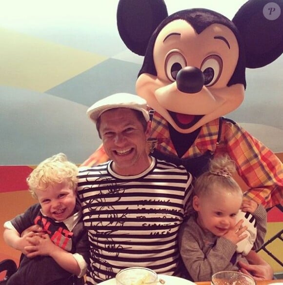 David Burtka et ses enfants Gideon Scott et Harper Grace le 6 décembre 2013