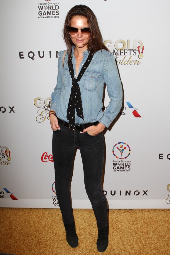 Katie Holmes à la 3ème soirée "Gold Meets Golden" à West Hollywood. Le 21 février 2015 