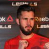 Alexis Vastine lors de l'événement Reebok and The Mills Fitness au Grand Palais à Paris, le 1er février 2014