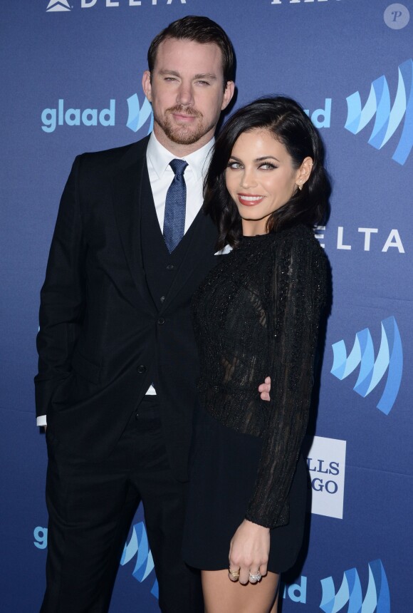 Channing Tatum et Jenna Dewan lors des 26ème GLAAD Media Awards au Beverly Hilton Hotel à Beverly Hills, le 21 mars 2015