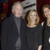 Exclusif - Jacques Drucker avec sa fille Léa Drucker et sa compagne assistent à la projection privée du téléfilm Au nom des fils au cinéma Club de l'Etoile à Paris le 11 mars 2015.