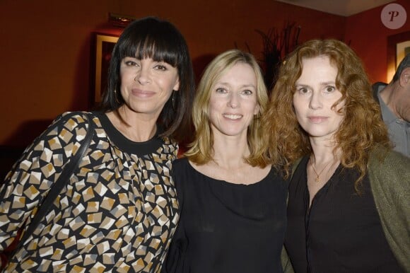 Exclusif - Mathilda May, Léa Drucker et Florence Darel assistent à la projection privée du téléfilm Au nom des fils au cinéma Club de l'Etoile à Paris le 11 mars 2015.
