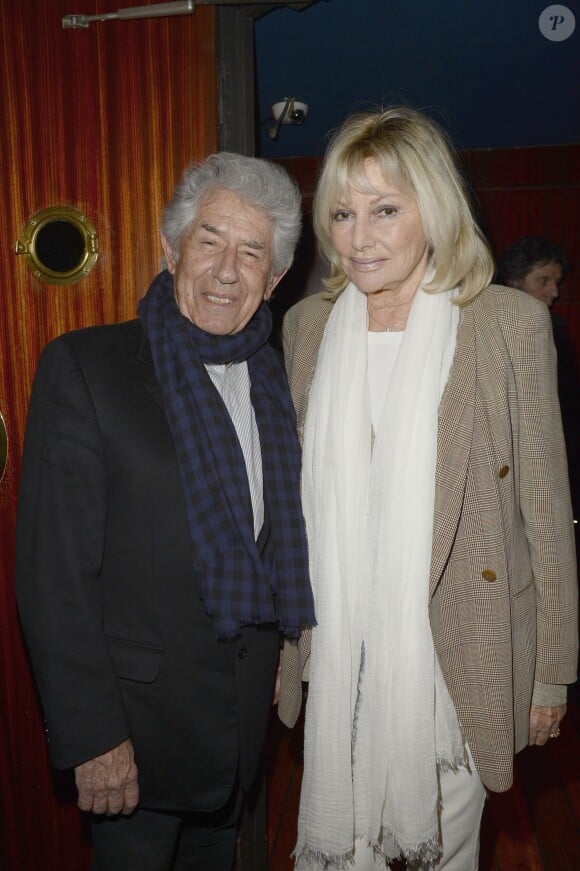 Exclusif - Philippe Gildas et sa femme Maryse assistent à la projection privée du téléfilm Au nom des fils au cinéma Club de l'Etoile à Paris le 11 mars 2015.