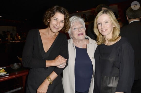 Exclusif - Isabelle Gelinas, Line Renaud et Léa Drucker assistent à la projection privée du téléfilm Au nom des fils au cinéma Club de l'Etoile à Paris le 11 mars 2015.
