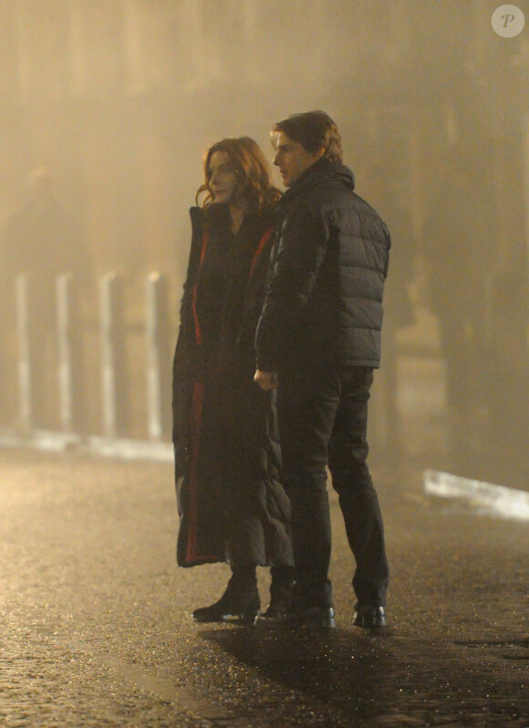 Tom Cruise est sur le tournage du film "Mission Impossible 5" à Londres, le 20 février 2015.