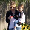 Exclusif - Sarah Michelle Gellar et son fils Rocky Prinze dans les rues de Santa Monica, le 27 janvier 2015  