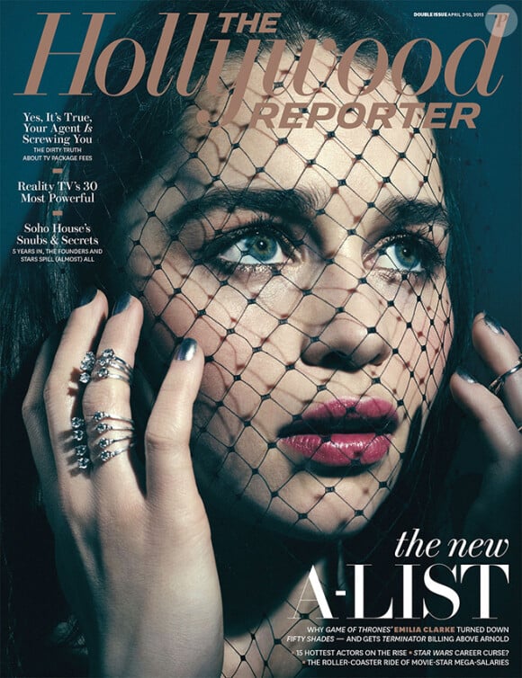 Emilia Clarke en couverture du double numéro de The Hollywood Reporter (3-10 avril 2015).