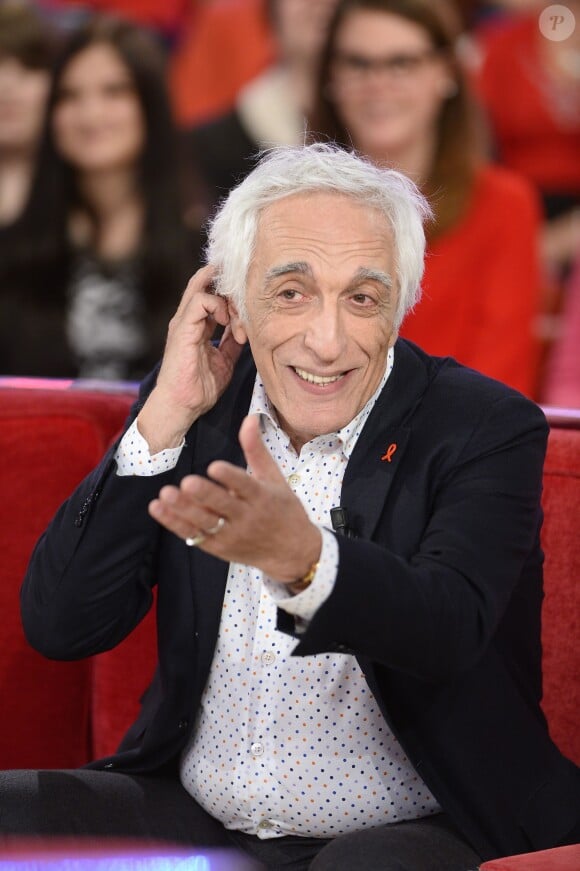 Gérard Darmon - Enregistrement de l'émission "Vivement Dimanche" à Paris le 25 mars 2015, diffusée le 29 mars.