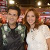 Jamel Debbouze et Mélissa Theuriau - Enregistrement de l'émission "Vivement Dimanche" à Paris le 25 mars 2015, diffusée le 29 mars.