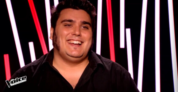 Yoann lors de l'épreuve ultime de The Voice 4, sur TF1, le samedi 21 mars 2015