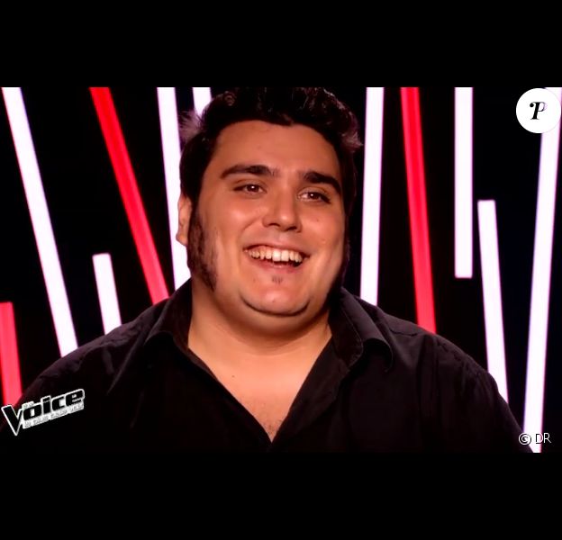 Yoann lors de l'épreuve ultime de The Voice 4, sur TF1, le samedi 21 mars 2015