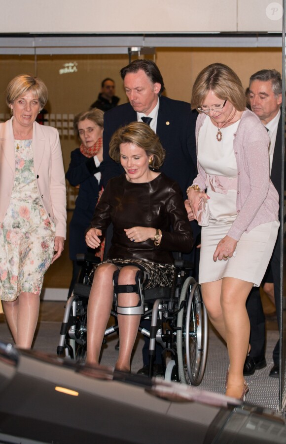 La reine Mathilde de Belgique lors de la remise des Women Awards à Bruxelles, le 4 mars 2015.
