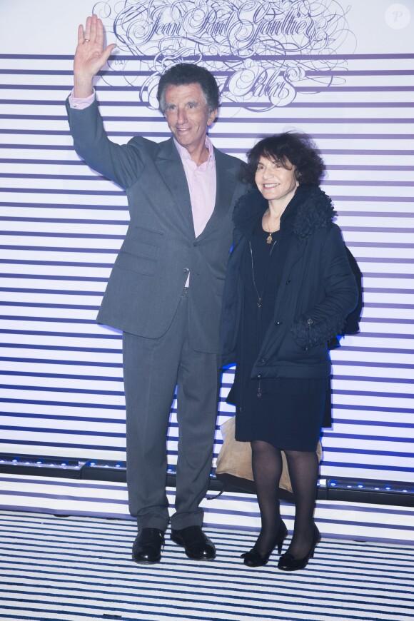 Jack Lang et sa femme Monique - Vernissage de l'exposition "Jean Paul Gaultier" au Grand Palais à Paris, le 30 mars 2015.