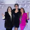 Nana Mouskouri, Rossy de Palma et Victoria Abril - Vernissage de l'exposition "Jean Paul Gaultier" au Grand Palais à Paris, le 30 mars 2015.
