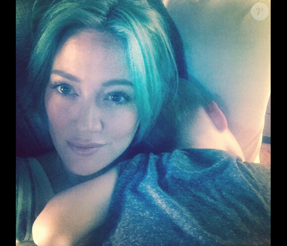 Hilary Duff a ajouté une photo avec son fils Luca sur Instagram, le 28 mars 2015