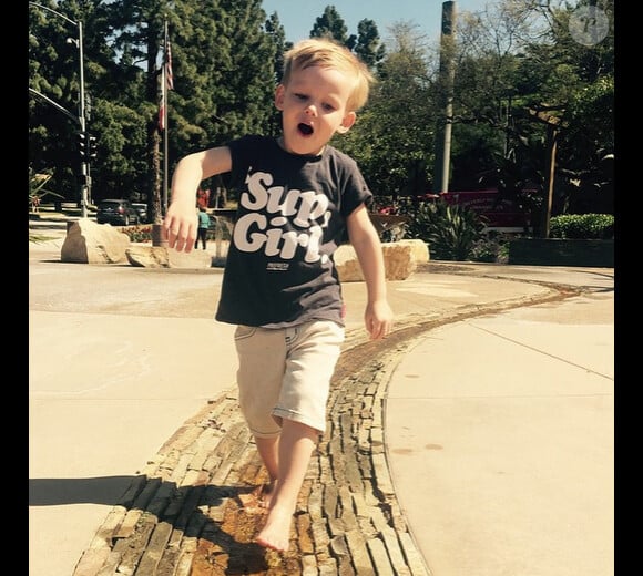 Hilary Duff a ajouté une photo de son fils Luca sur Instagram, le 25 mars 2015