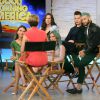 Hilary Duff, Sutton Foster, Debi Mazar, Nico Tortorella  à l'émission "Good Morning America" aux ABC Studios à New York, le 30 mars 2015. 