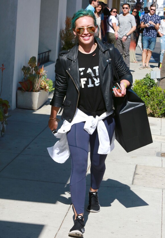 Hilary Duff est allée faire du shopping à Beverly Hills, le 23 mars 2015 