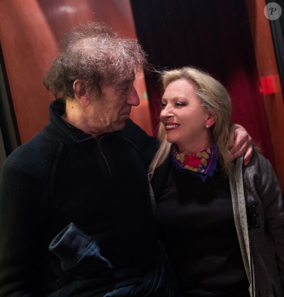 Exclusif - Véronique Sanson et Alain Souchon - Concert de Véronique Sanson à l'Olympia à Paris, le 4 février 2015.