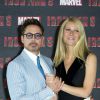 Robert Downey Jr et Gwyneth Paltrow au photocall de "Iron Man 3" à Londres, le 17 avril 2013