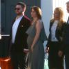 Exclusif - Jack Osbourne et sa femme Lisa Stelly enceinte, Rosanna Arquette - Anniversaire de Robert Downey Jr. qui fête ses 50 ans le 4 avril 2015 avec de nombreux invités au Barker Hangar à Santa Monica.