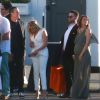 Exclusif - Reese Witherspoon et son mari Jim Toth, Jack Osbourne et sa femme Lisa Stelly enceinte - Anniversaire de Robert Downey Jr. qui fête ses 50 ans le 4 avril 2015 avec de nombreux invités au Barker Hangar à Santa Monica.