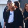 Exclusif - Jennifer Aniston et son fiancé Justin Theroux, Amanda Anka, Orlando Bloom - Anniversaire de Robert Downey Jr. qui fête ses 50 ans le 4 avril 2015 avec de nombreux invités au Barker Hangar à Santa Monica.