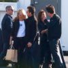 Exclusif - Jennifer Aniston et son fiancé Justin Theroux, Amanda Anka, Orlando Bloom - Anniversaire de Robert Downey Jr. qui fête ses 50 ans le 4 avril 2015 avec de nombreux invités au Barker Hangar à Santa Monica.