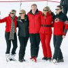 La princesse Laurentien, la princesse Mabel, le roi Willem-Alexander, la reine Maxima, le prince Constantijn des Pays-Bas en vacances dans la station de ski de Lech en Autriche le 17 février 2014.