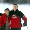 La princesse Laurentien et le prince Constantijn des Pays-Bas aux sports d'hiver à Lech le 17 février 2014
