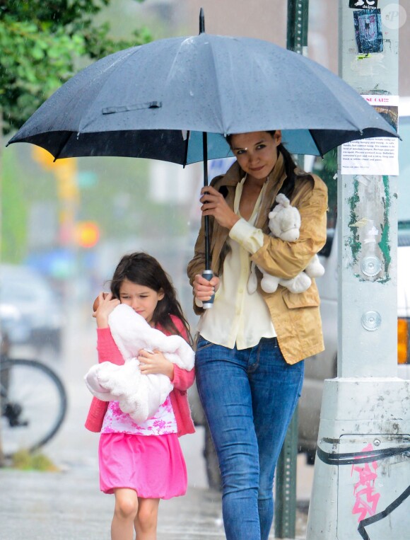 Katie Holmes et sa fille Suri à New York le 20 juillet 2012