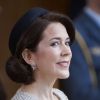 La princesse Mary de Danemark le 8 avril 2015 à Aarhus lors d'une cérémonie pour les 75 ans de la reine Margrethe II.