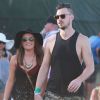 Lea Michele et son petit ami Matthew Paetz au 2ème jour du Festival "Coachella Valley Music and Arts" à Indio, le 11 avril 2015