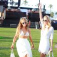  Paris Hilton, Nicky Hilton - People au 1er jour du Festival "Coachella Valley Music and Arts" à Indio le 10 avril 2015 